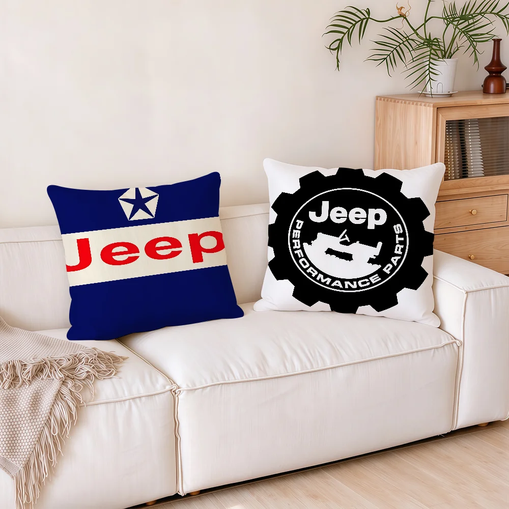 Car brand J-Jeep cushion cover Square Office Bedroom Headboard Sofa Living Room Backrest Cushions Sleeping