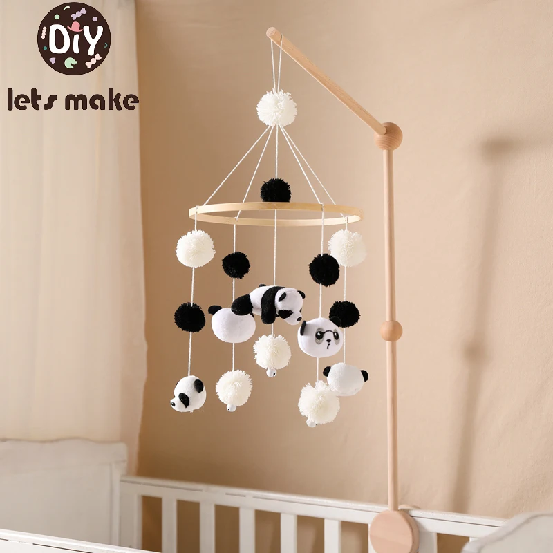 Let's Make-Hochets mobiles pour bébé, jouets pour bébé de 0 à 12 mois, support de carrousel CPull, cloche de lit pour bébé, cadeau