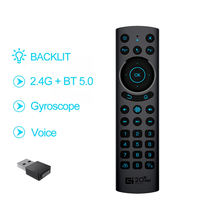 G20S PRO BT5.0 2.4G Wireless Smart Voice Air Mouse Gyroscope IR Learning Backlit Remote Control for Android TV BOX