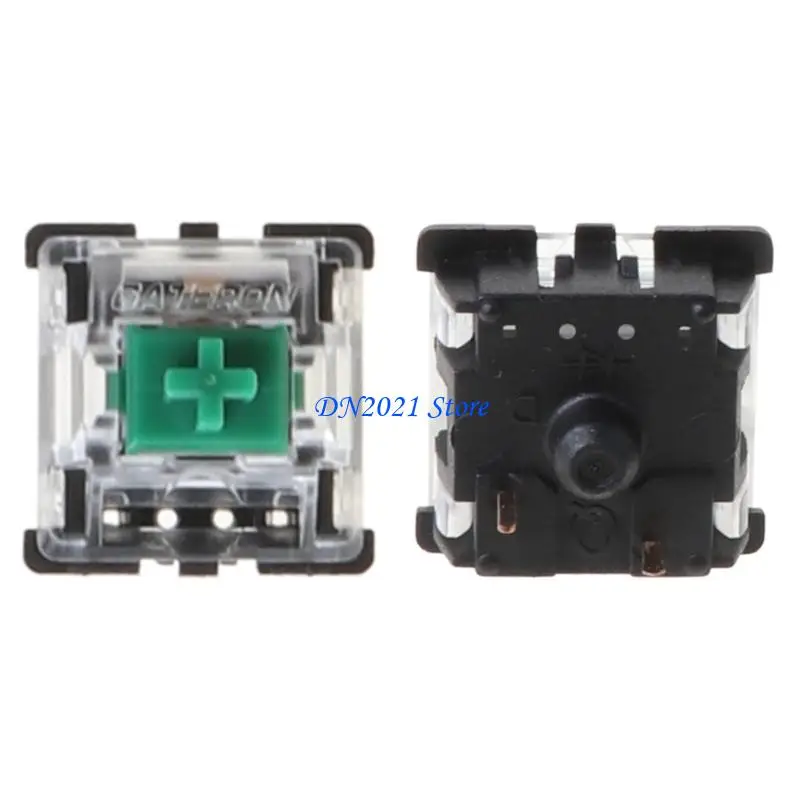 F3KE 10Pcs/pack 3Pin Switch Green  MX Switches Transparent for Case Mechanical