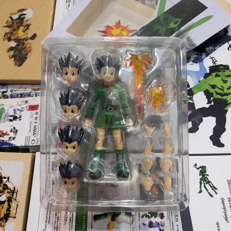 

Коллекционная фигурка Shf Hunter X Hunter Gon Freecss с взаимозаменяемыми деталями для фанатов аниме, подарки на день рождения