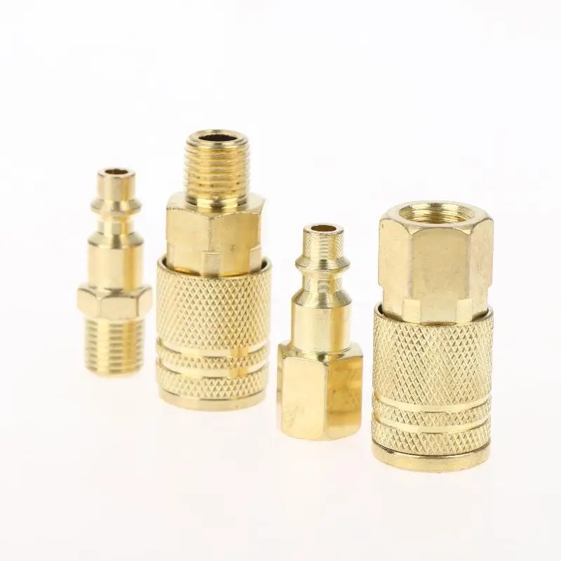 New Sale US Type Air Hose Quick Connect Plug & Coupler With 1/4 NPT Fitting Male Thread American Standard Pneumatic Accessories