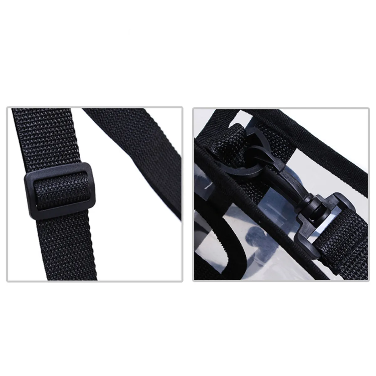 

Прозрачная косметичка на плечо, портативная дорожная сумка для макияжа, вместительная, водонепроницаемая, легкая, с крючком для подвешивания