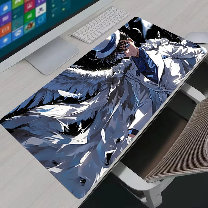 Anime Mousepad Large Gaming Desk Mat XXL Extended Mouse Slip Rubber Base Smooth Keyboard Mat Gamer Gift D-Detective Conan