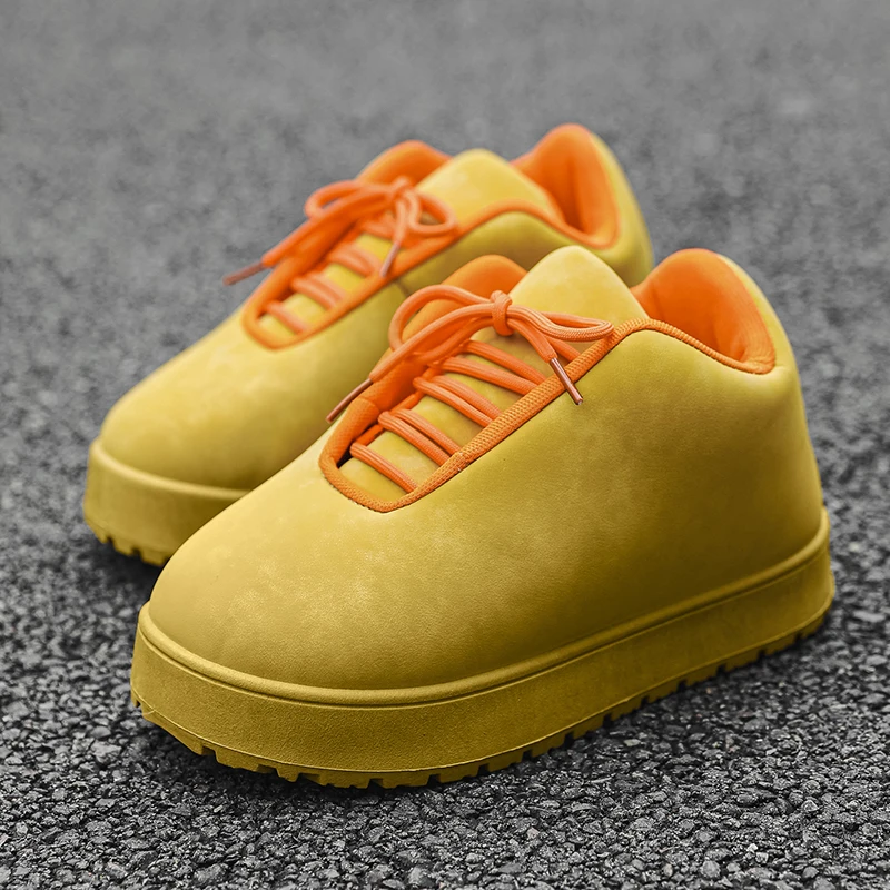 أحذية الثلوج الرجالية في الهواء الطلق الشارع لينة سميكة الباردة والدليل على الدافئة لينة عدم الانزلاق Preppy هدايا العيد الرجال التمهيد جديد الخريف الشتاء #4