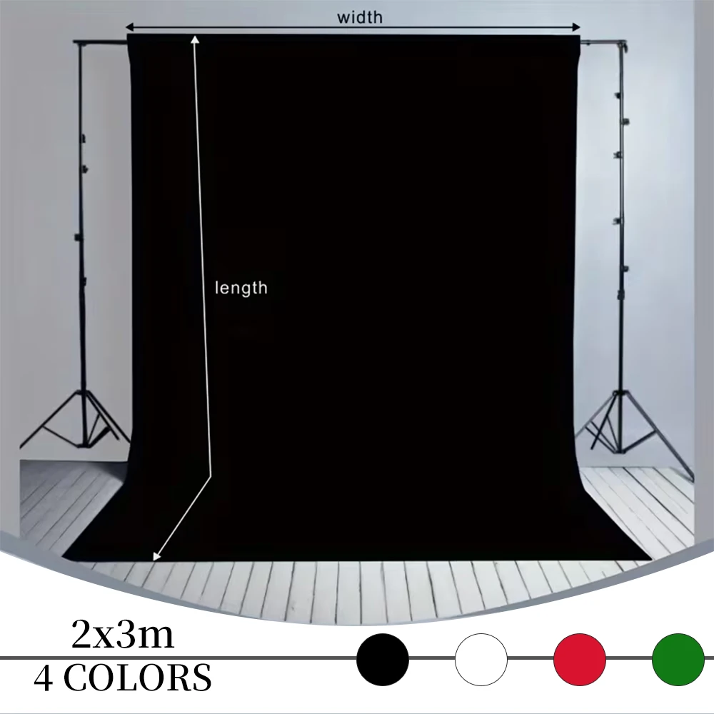 Fonds de photographie noir, blanc, rouge, vert pour maternité, mariage, fête, anniversaire, portrait, podcast, accessoires de photomaton