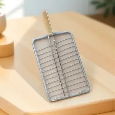 

Stainless Steel Bbq Grill Rack Heat Resistant Kitchen Barbecue Net For Fish Steak Camping Picnic Outdoor Portable Grilling Tool
