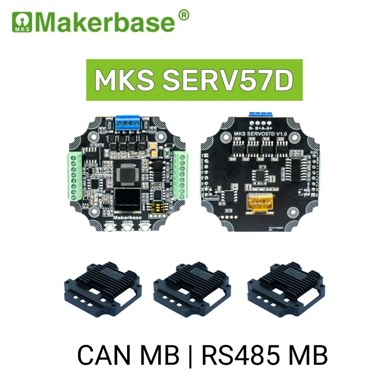 

Makerbase MKS SERVO57D PCBA NEMA23 closed loop stepper motor Driver CNC 3d printer for Gen_L FOC quiet and efficient