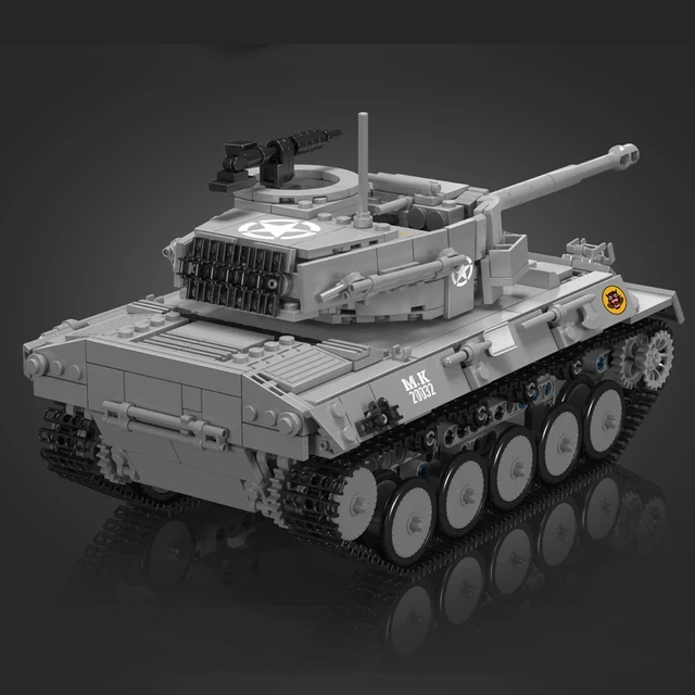 Schimmel König Militär panzer Baustein Fernbedienung m18 Hellcat Panzer Modell Montage technischen Panzer Ziegel Spielzeug Kinder Geschenk