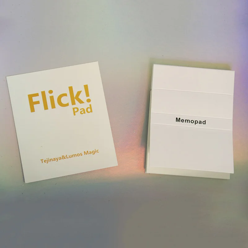 Flick! Pad By Tejinaya Magic Tricks Close Up Street Illusions Gimmicks Mentalism Props Instantly Change The Picture on Notepad