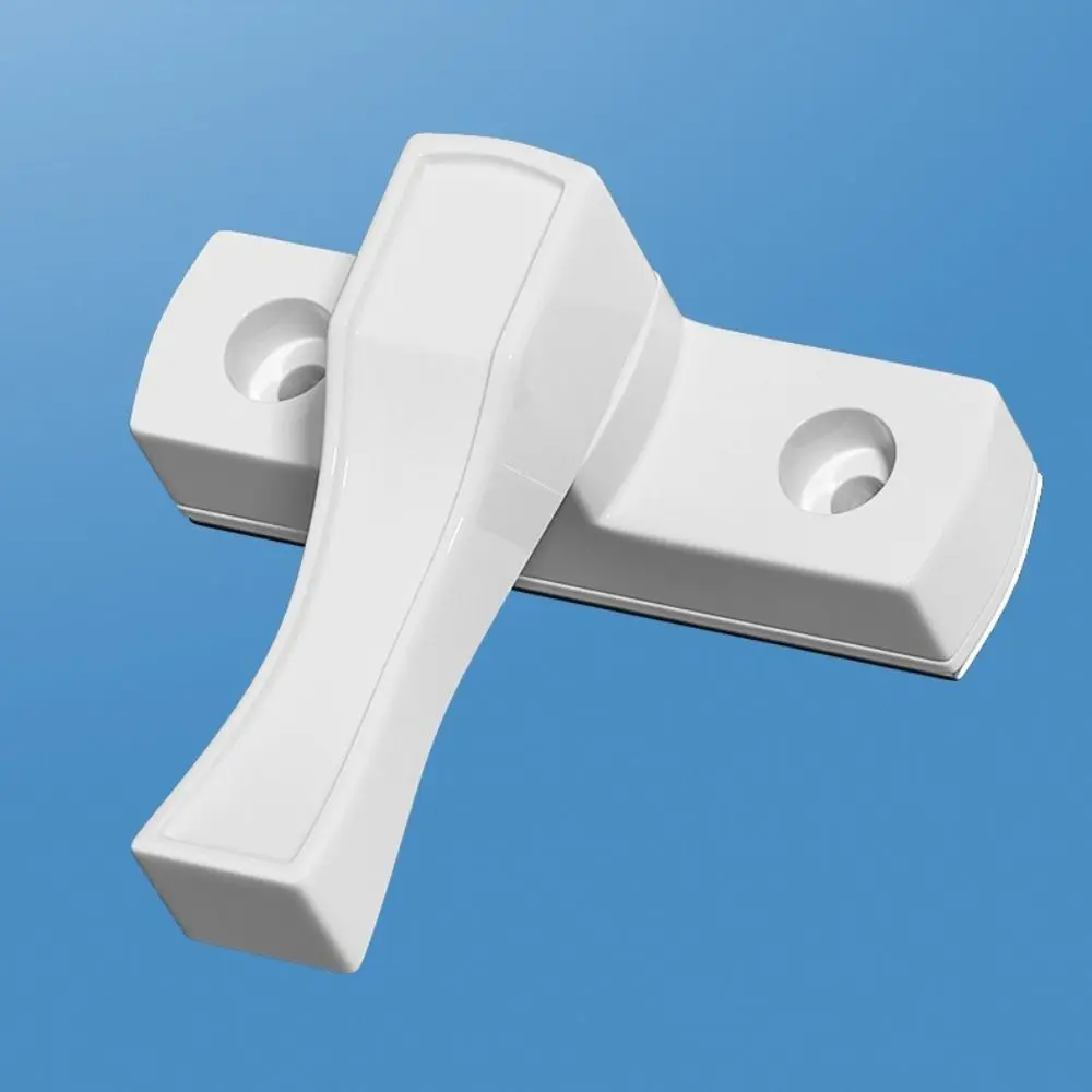 Metal T Shape Window Lock High Quality Practical Design Metal Sash Latch Unisex Proof Smooth Twist Mechanism Safety Latch