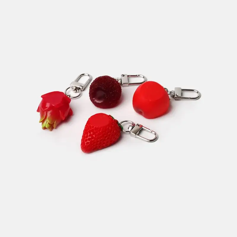 Niedlicher Frucht-Taschenanhänger, süßer Schlüsselanhänger, realistischer Frucht-Schlüsselanhänger, süßer halber Frucht-Schlüsselanhänger für Gepäck, Geschenk für Teenager – Detail 4