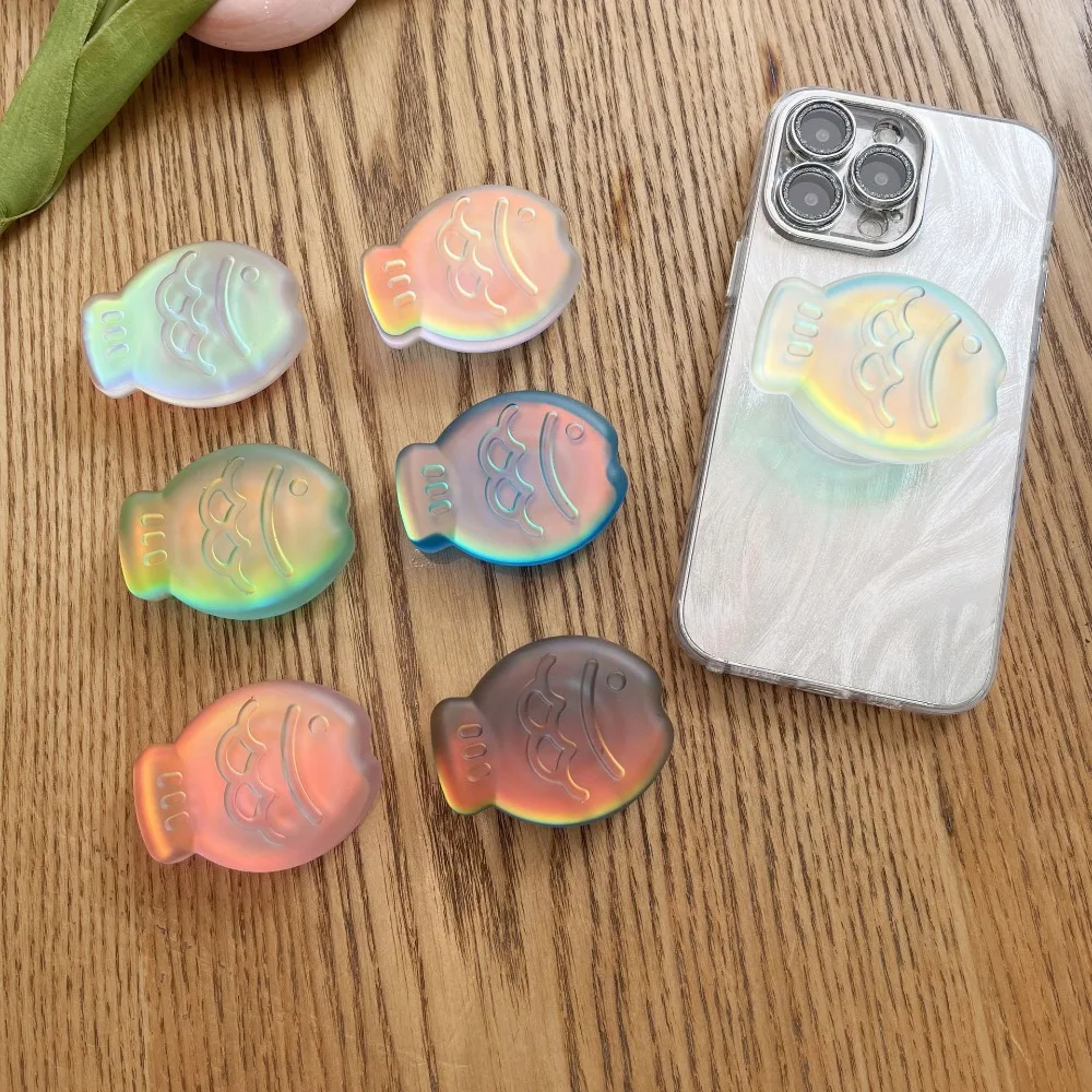 الكورية الليزر كريستال اللون الأسماك المغناطيسي جذب الهاتف قبضة توك Griptok حامل هاتف آيفون حامل ل Magsafe