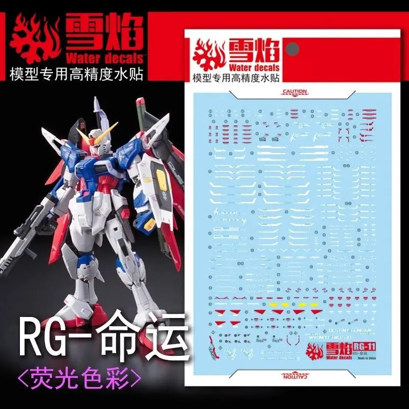 

Model Decals Water Slide Decals - Fit 1/144 RG Destiny Mecha Model Detail-up Parts