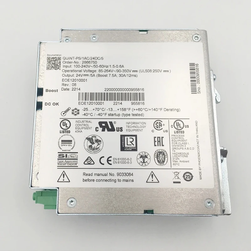 

Brand New Original 2866750 Good Qualiy Power Supply Unit -QUINT-PS/1AC/24DC/5 Fast Shipping