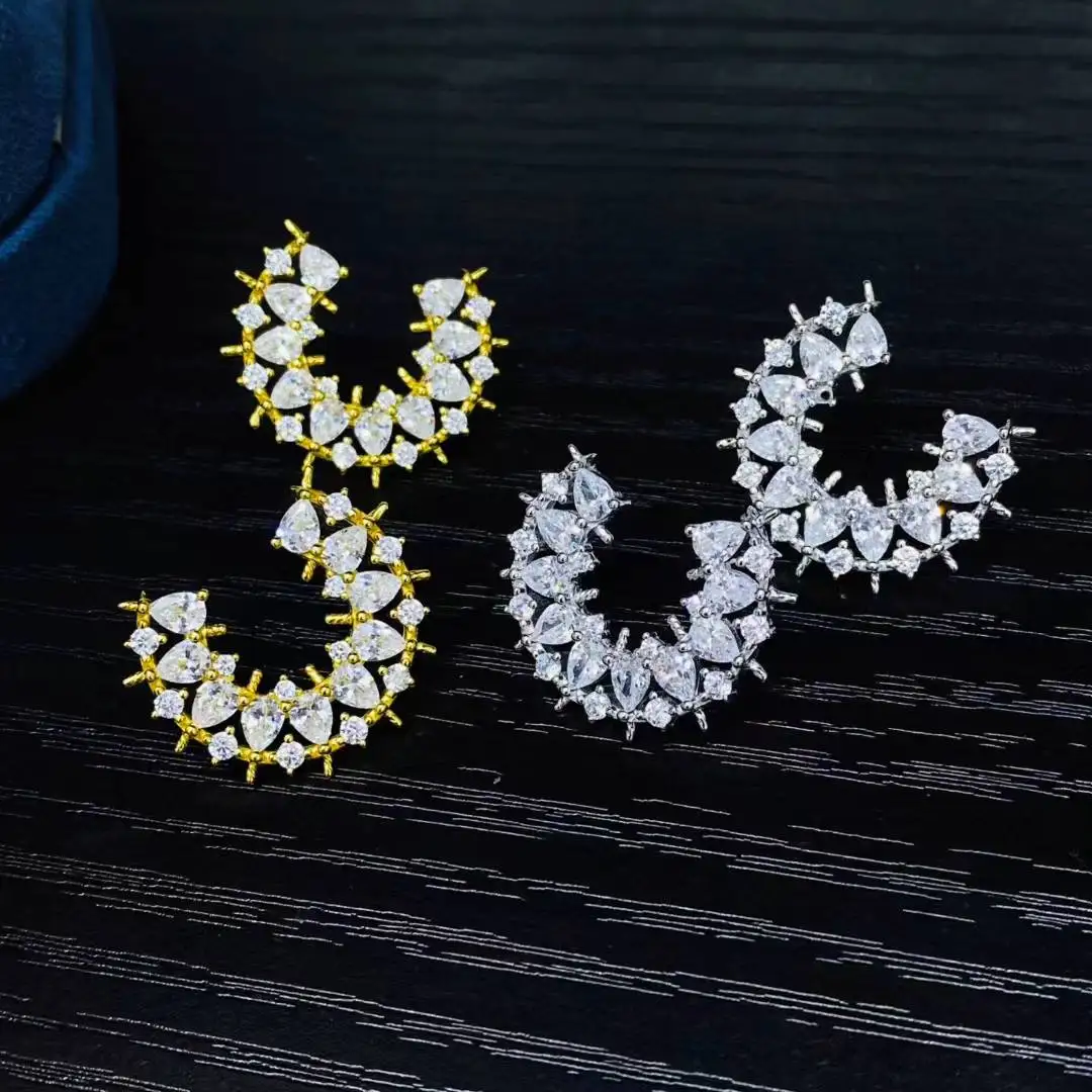 Wholesale 925 Sterling Silver Earrings Mount Findings Settings Base Mounting Parts Accessory for 3mm Pearls 5 pairs/lot