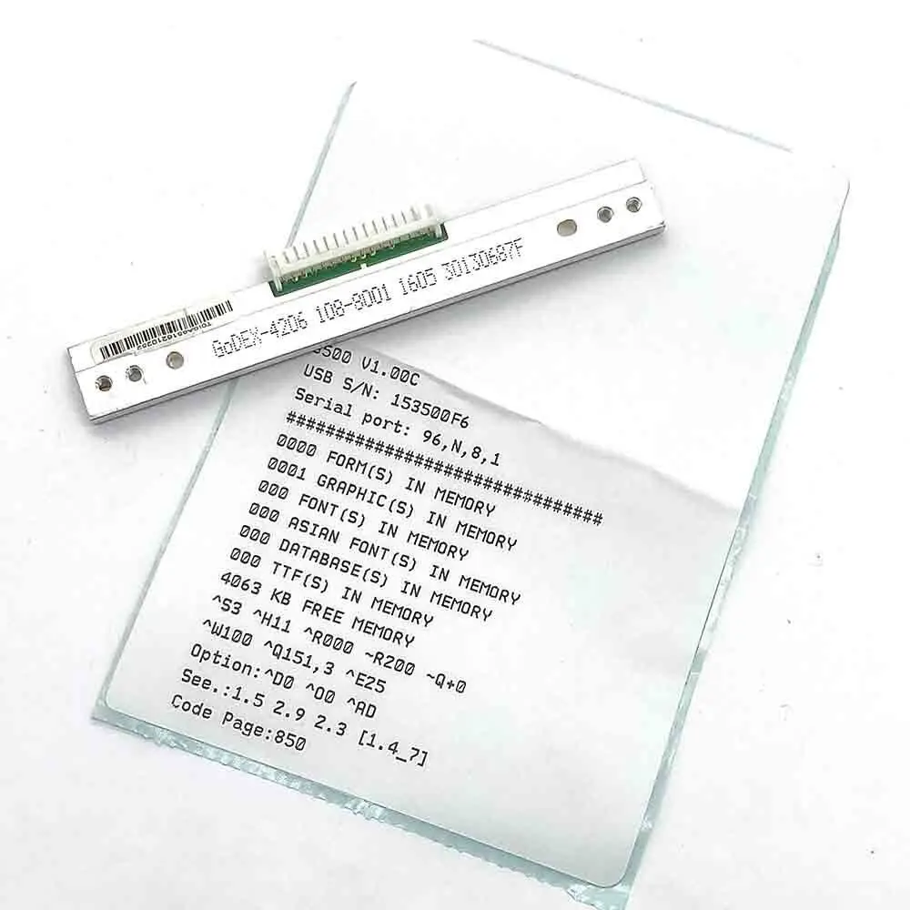 1200 ZA124U EZ-1100 ZA-124-U G500 G500U Printhead Fits For Godex 1100 plus ZA124 EZ1100