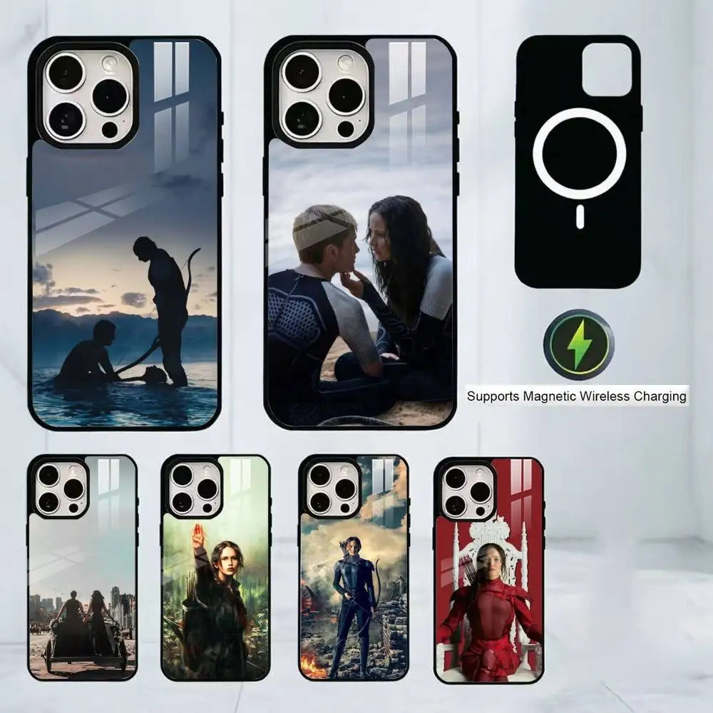 The Hunger Games S Phone Case For iPhone17,16,15,14,13,12,11 Plus,Pro Allows magnetic wireless charging