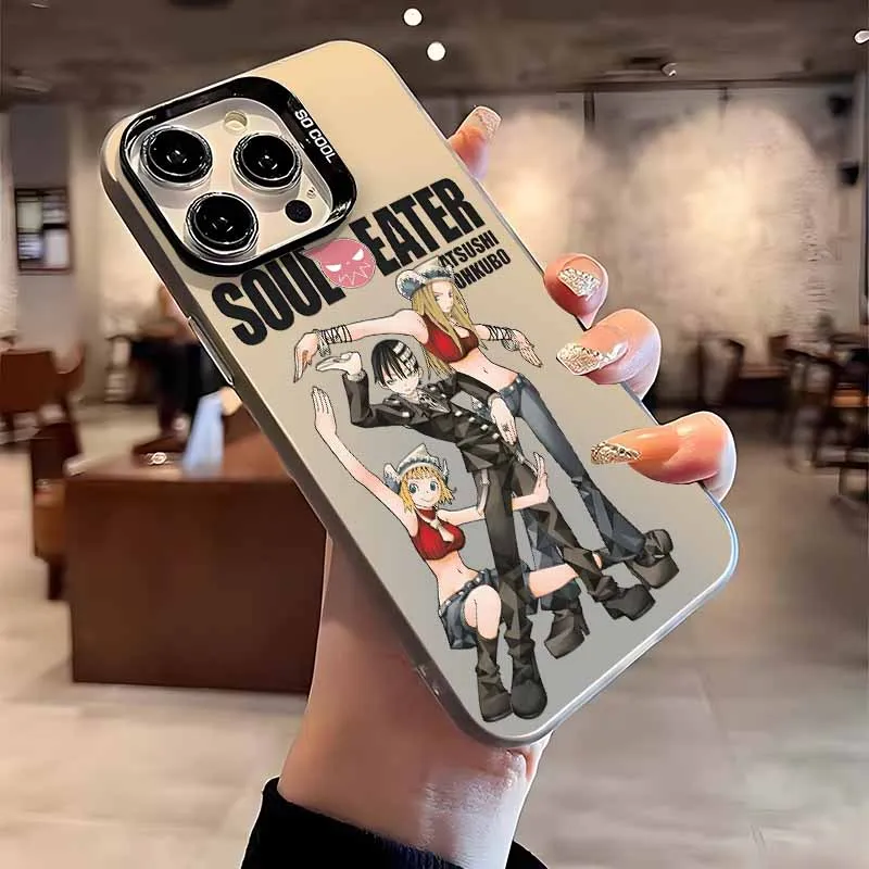 كول فيشن S-الروح الآكل لابل آيفون 17 16E 16 15 14 13 12 ميني برو ماكس زائد غطاء فوندا سيليكون لينة الملونة جراب هاتف #4