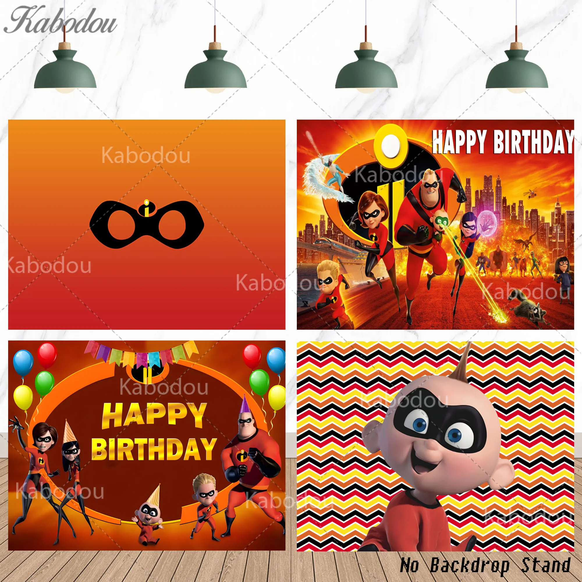 Fondo Temático Los Increíbles para Decoración de Cumpleaños Infantiles, Pancarta Familiar con Mr. Jack Parr, Helen Parr, Violet Dash, Fondo para Baby Shower