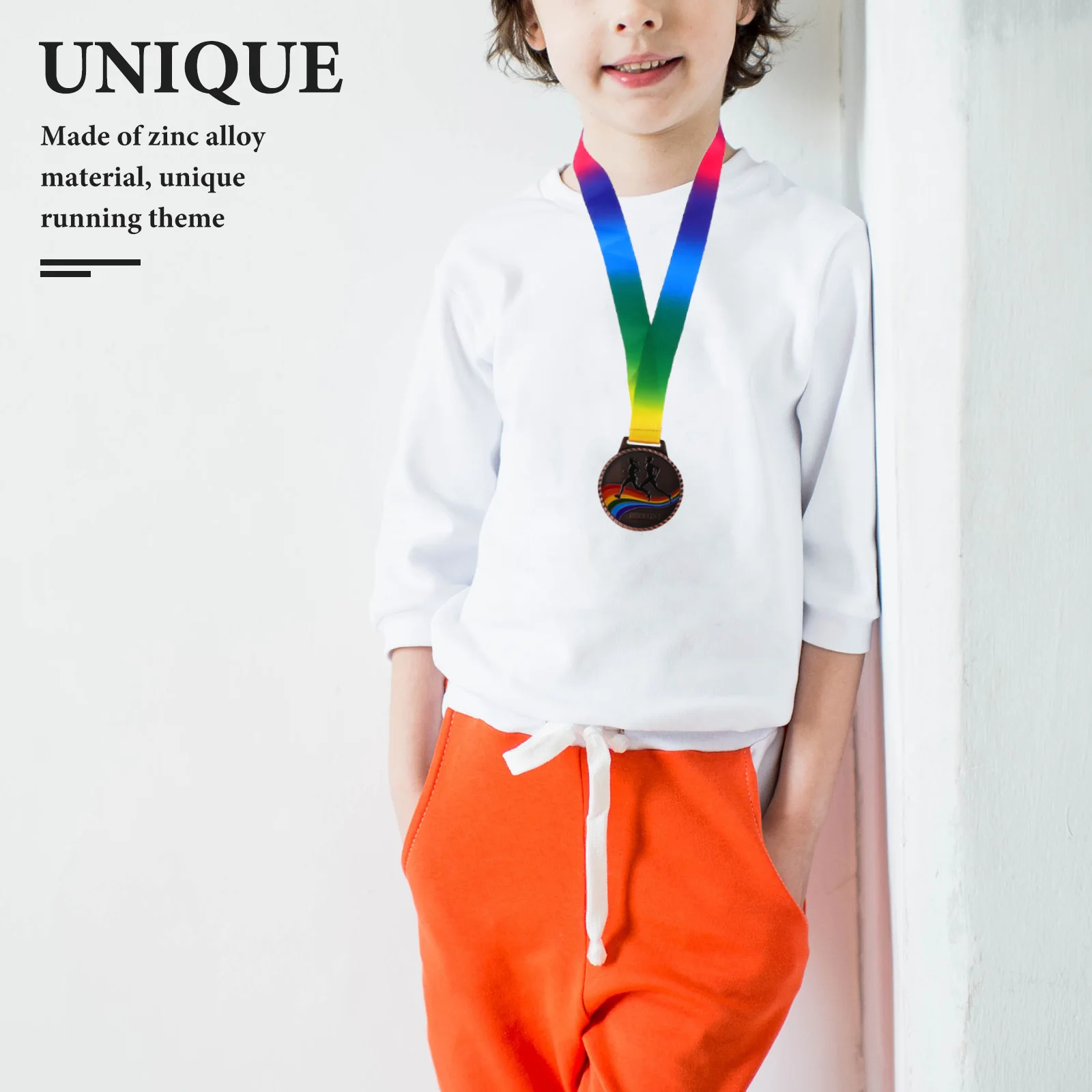 

1pc Outdoor Marathon Medals Running Winner Award Track Race Sports Competition Badge Ribbon Trophy For Adults Kids Fitness Event