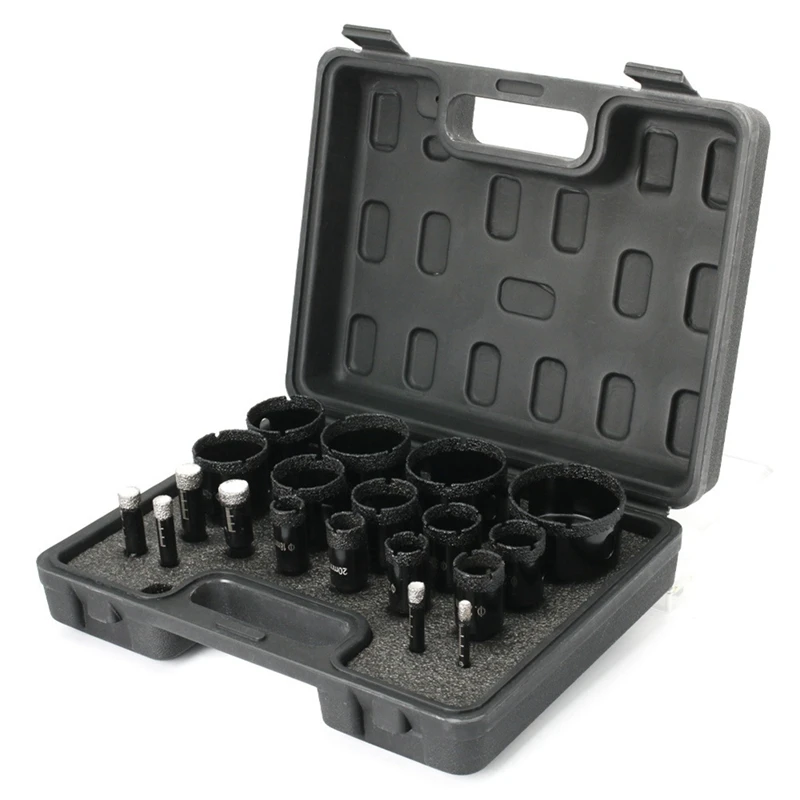 

Granite Stone Tile Bits 19Pcs 6-60Mm Hole Saw Kit For Granite Stone Tile Ceramic Construction Tools