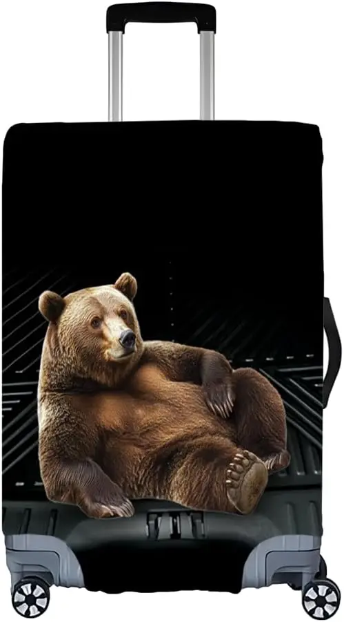 

Funny Bear Luggage Cover Transporting Animals Protective Suitcase Covers for Luggage travel Luggage Protector Anti-Scratch