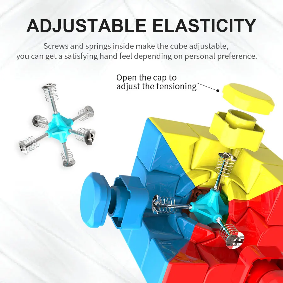 Cube magique à torsion rapide 3x3x3, puzzle anti-stress, jeu professionnel de vitesse lisse, jouet pour enfants, cadeau