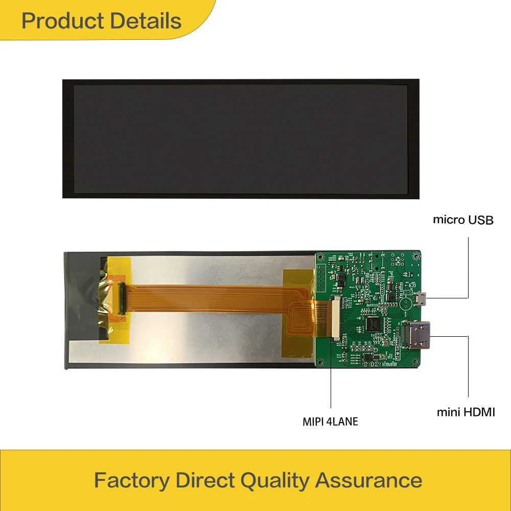 Imagem -02 - Lesown-lcd Exibir Barra Esticada para pc Tela Larga Mini Display Hdmi Monitoramento de Temperatura Rpi Módulo Ips 400x1280 79