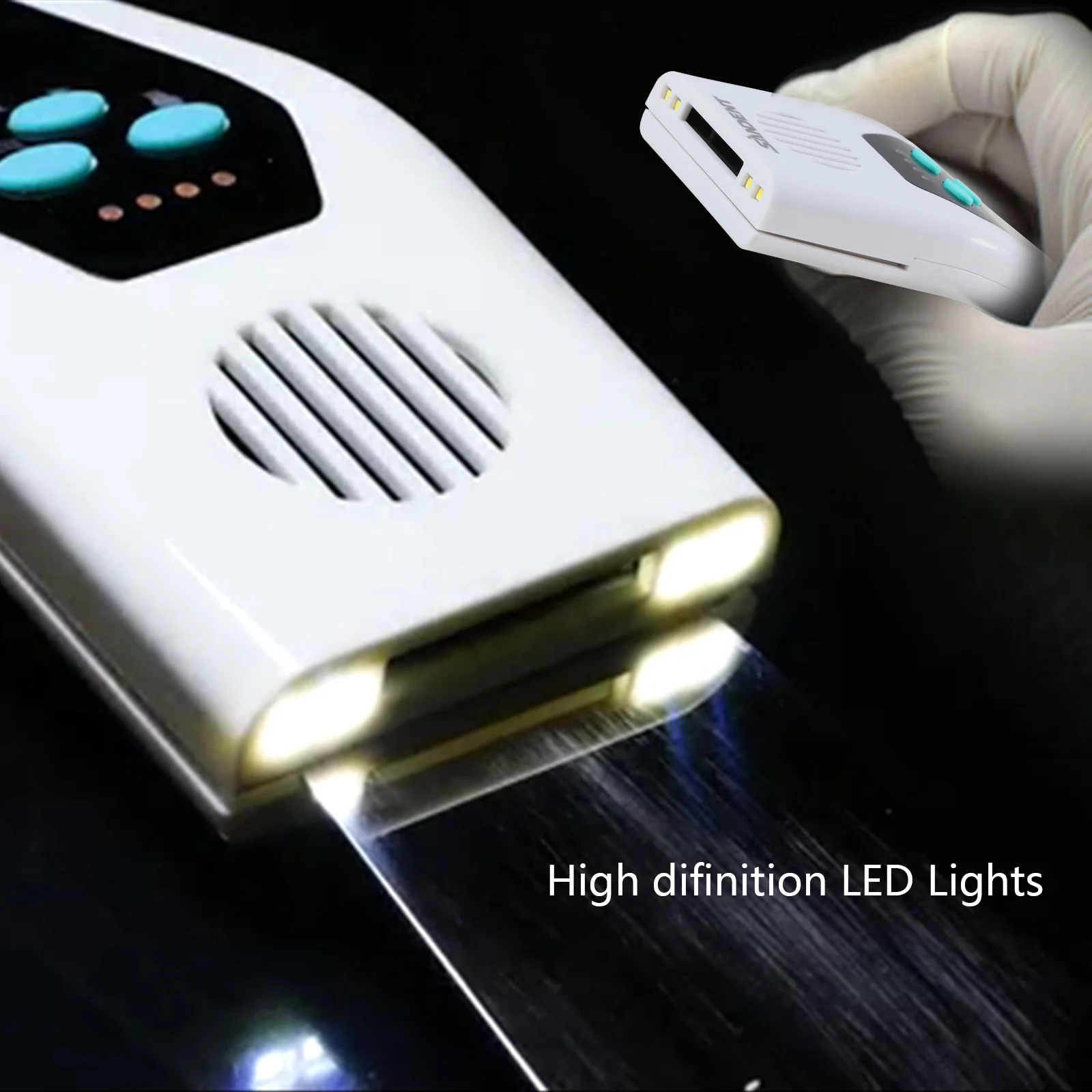 New Arrival! den tal LED Light Clear Stainless Steel Anti-fog 4 Mirrors Photography Reflector Photo Mirror No-Fog Shadowless