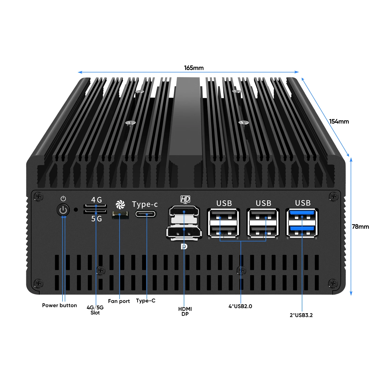 Topton Solid Firewall Mini PC Ultra 9 185H 7 155H 4x/2x 10G SFP 6*2.5G LAN Intel VPro Thunderbolt 4 2xNVMe Proxmox Home Server