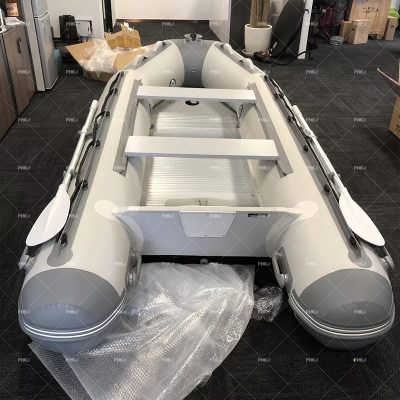 

Fish Hunter Inflatable Raft Boat 1-3 Person PVC Inflatable Boat Aluminum Hypalon Rib Boat