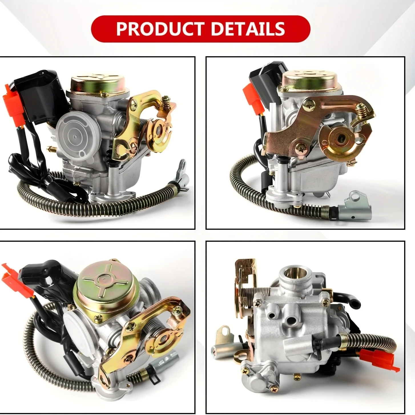 50CC Carburetor 4 Stroke GY6 High Performance 139QMB Carburetor for 49cc 50cc