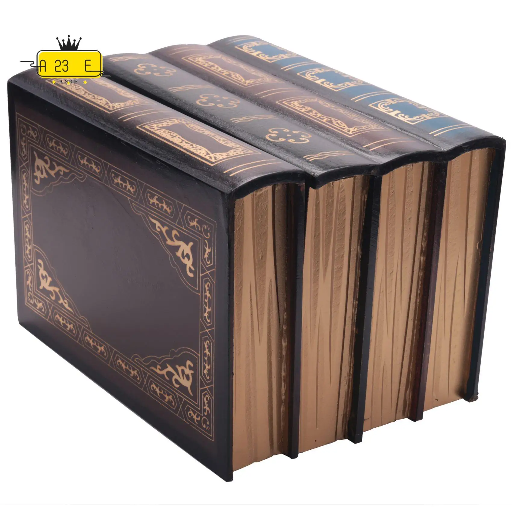 

A23E-поддельная книжная коробка, винтажный реквизит для хранения, упаковка для хранения ювелирных изделий, учебная книга, украшения, деревянные антикварные классические декоративные украшения