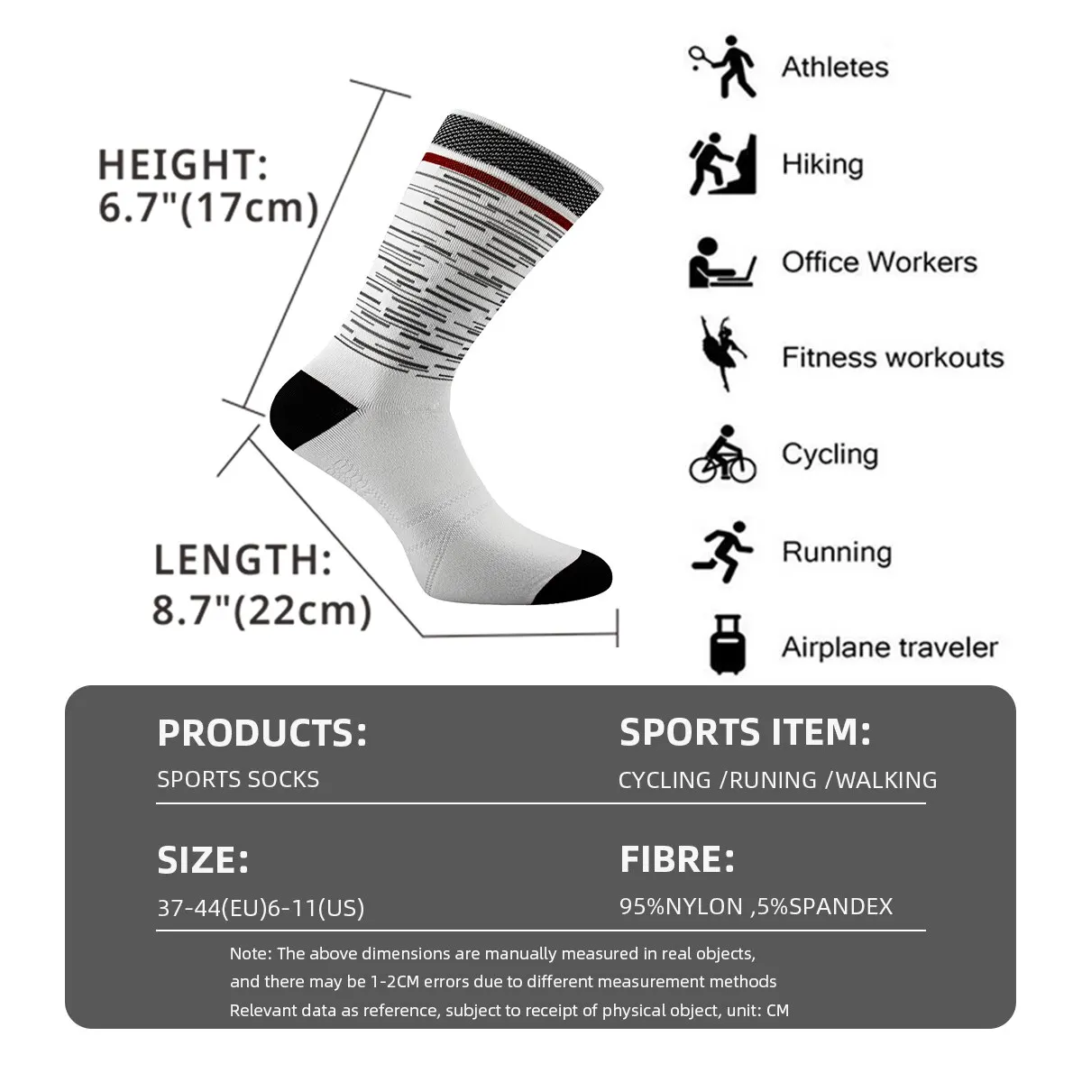 Men Women Cycling Socks Professional Tall Crew Road Trail Bike Socks Breathable Quick Dry Premium Fiber Sports Runing Socks