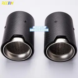 1 Piece Carbon Fiber Exhaut tip Auspuffspitze for BMW M2 M3 M4 M135i M235i M140i M240i Mufflers Matte/Glossy Carbon Style Parts