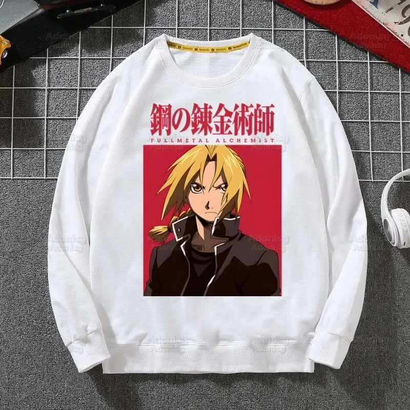 

Fullmetal Alchemist Autumn Edward Elric Sweatshirt Men Hip Hop Alphonse Elric Hoodie Men Classic Hoody Pullover Tops