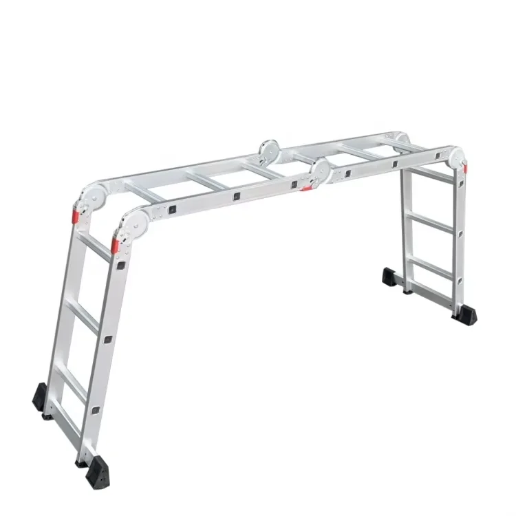 High Quality 4*8 Step Aluminium Construction Ladder Small Joint Modern Design Hot Sell Folding Ladders
