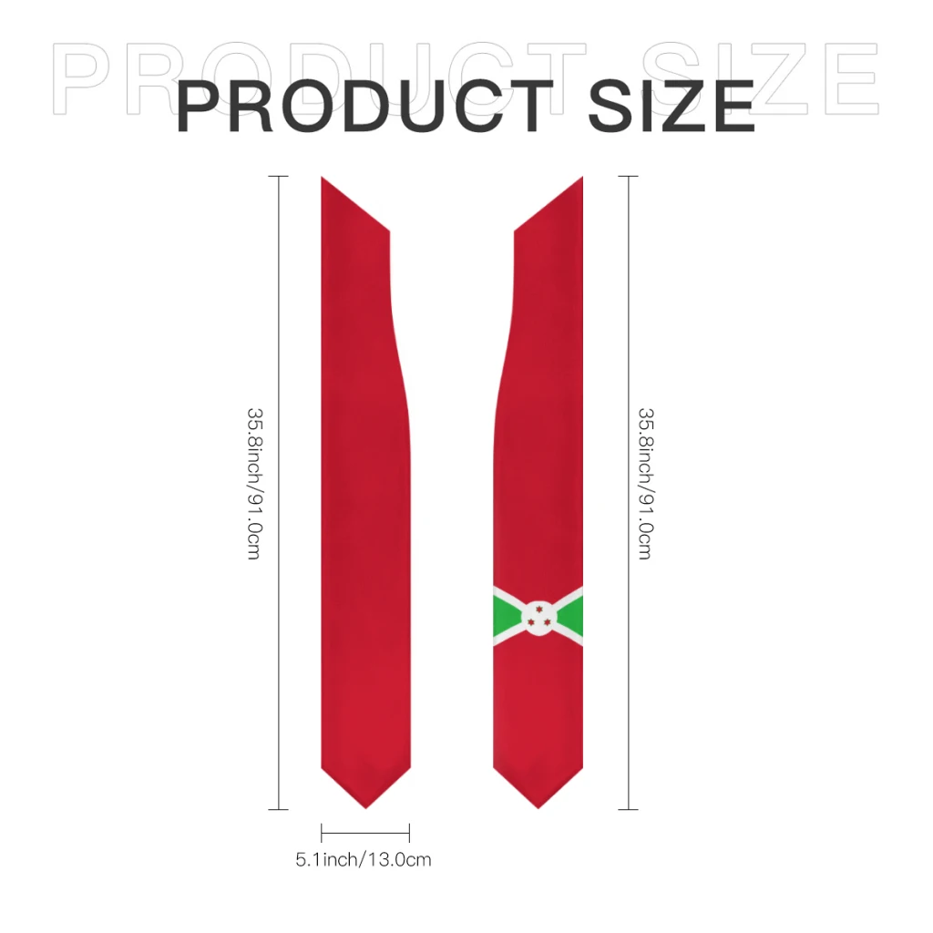 Więcej wzorów szal z okazji ukończenia szkoły flaga Burundi i flaga Stanów Zjednoczonych ukradły szarfę honorową na pokładzie studentów zagranicznych