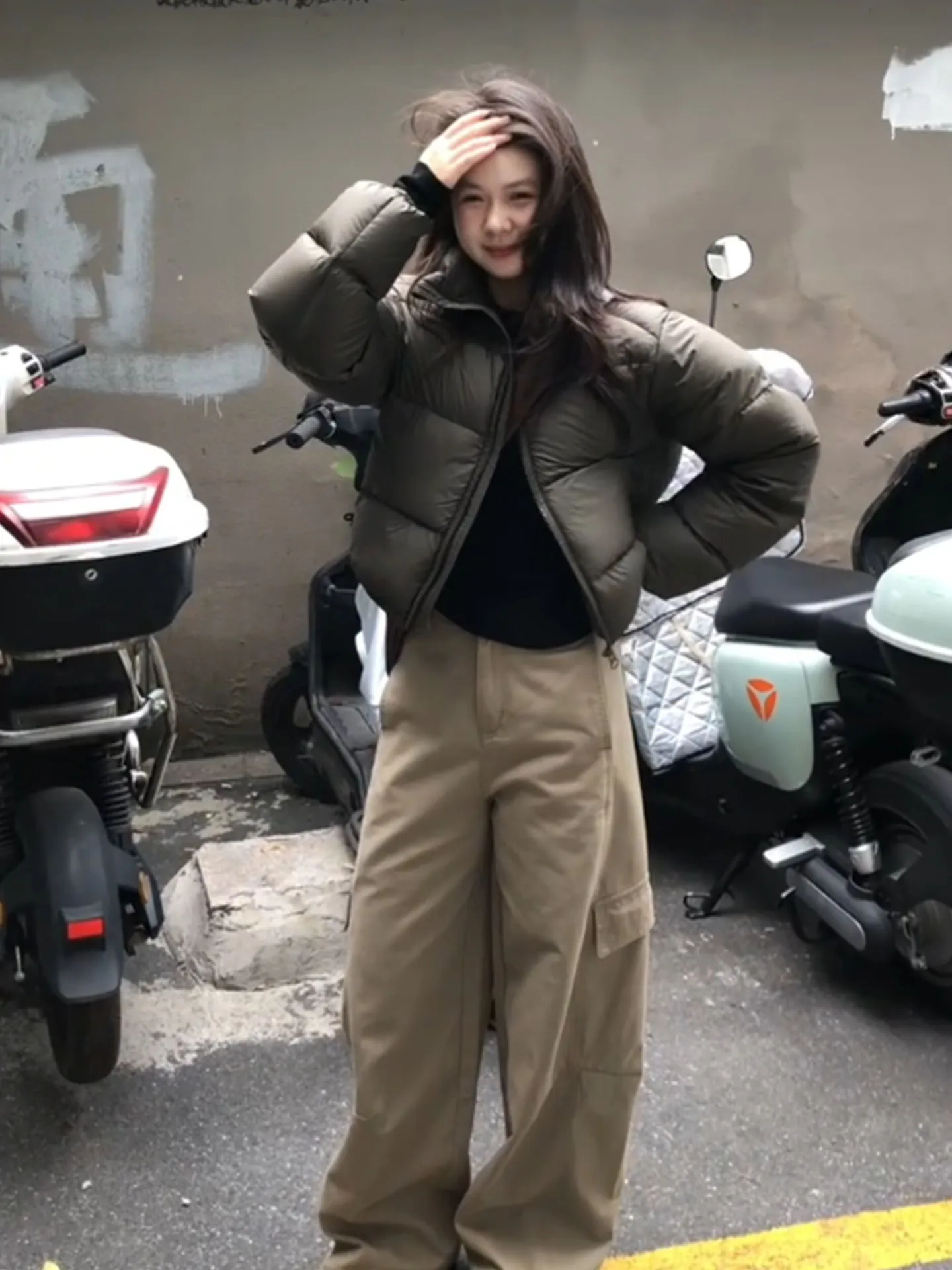 Sli ort Puffer Jaet Dames Faux ey een 2025 Nieuwe Winter Thi Bovenkleding Woon-werk Sle Regular Fit Wit Du down