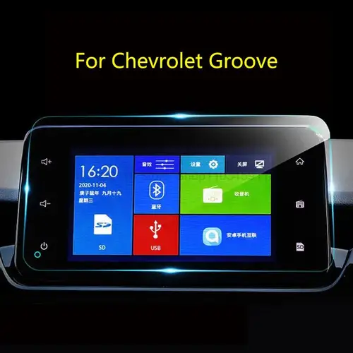 Película protectora de pantalla de vidrio templado para Chevrolet Groove 2022 2023 8 pulgadas Radio de coche navegación GPS antiarañazos