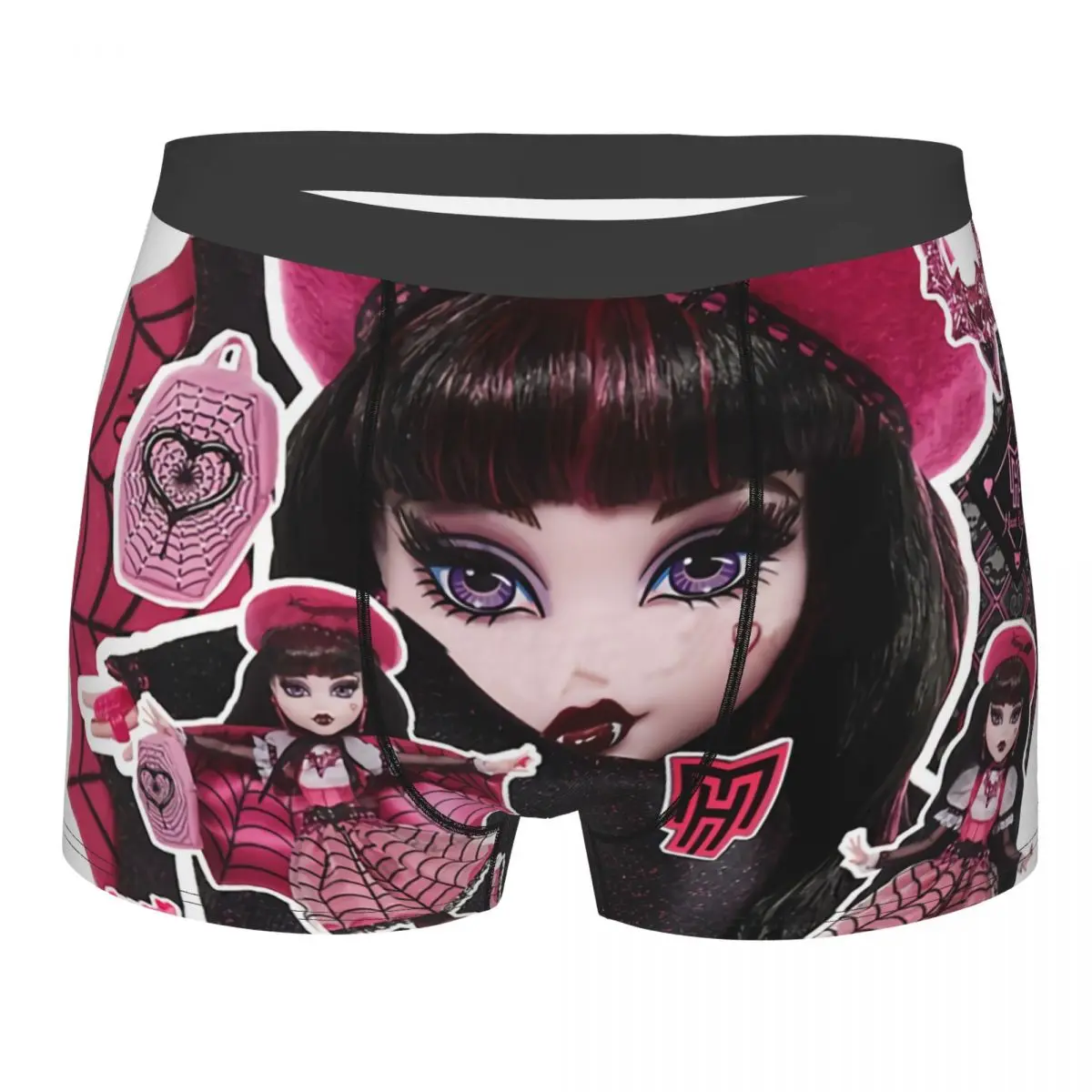 

Трусы Draculaura Haunt Couture Monster High Doll, мужские трусы, мужское нижнее белье, шорты с принтом, боксеры, трусы