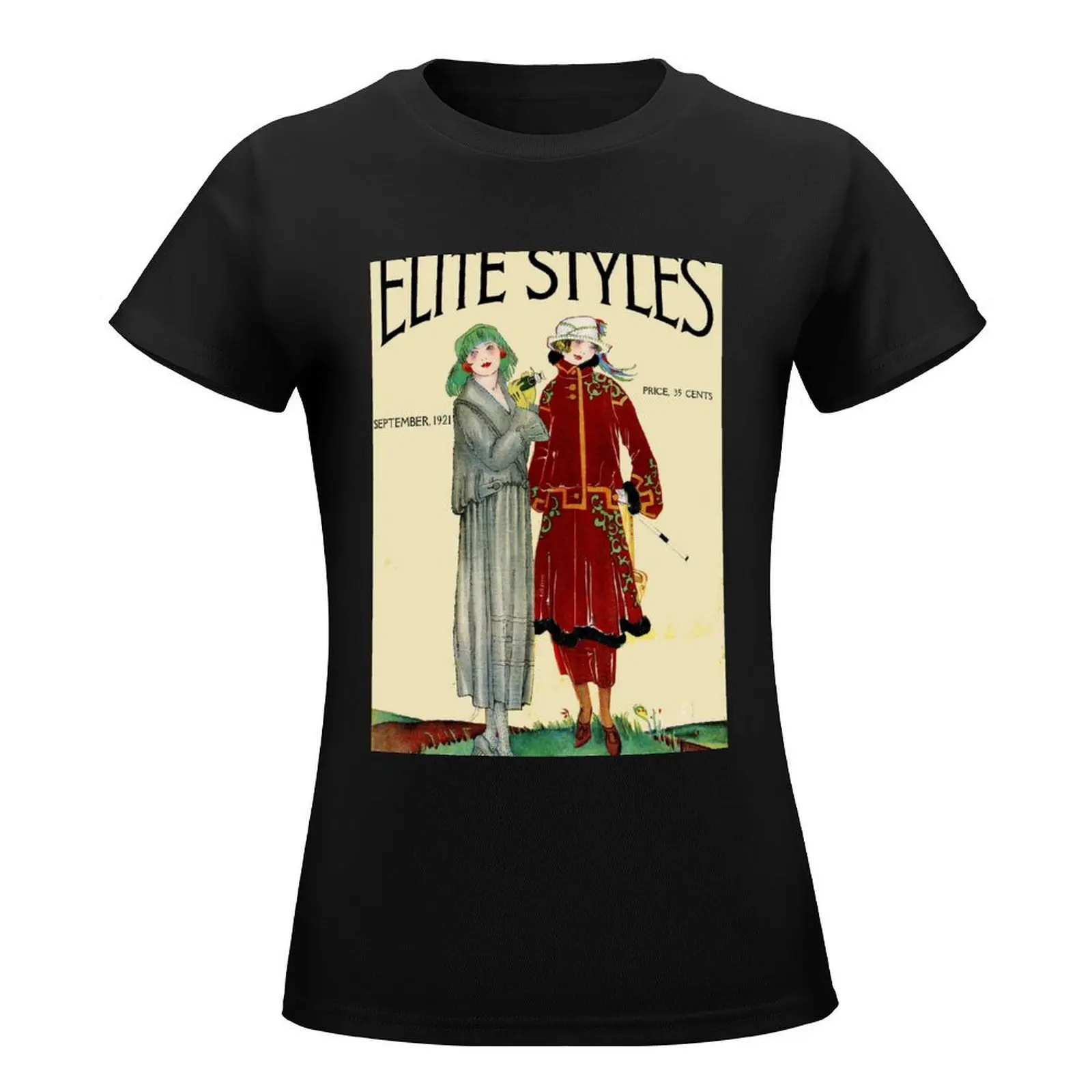 ELITE STYLES : Vintage 1921 Magazine Advertising Print T-Shirt plus size tops summer tops female graphics t shirt dress Women