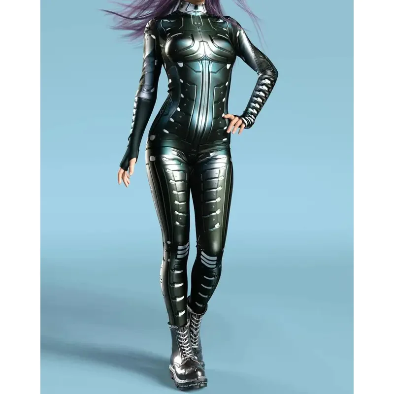 Cyber Punk Phantom mechanische Rüstung Overall Cosplay Zentai Anzug Kostüm Steampunk Party zeigt Performance Bodysuit