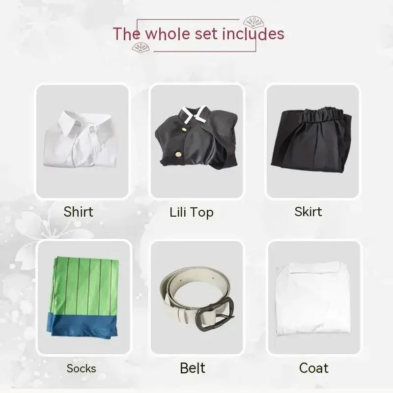 أزياء أنيمي كانروجي ميتسوري كيمونو التأثيرية شيطان هنتر ملابس الهالوين للأطفال البالغين زي الهالوين