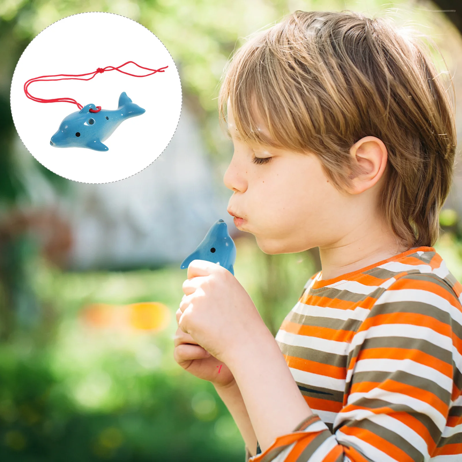 

Portable Ceramic 6-Holes Ocarina Beginner Musical Instrument Practice Alto Mini Ocarina for Wind Instrument Beginners