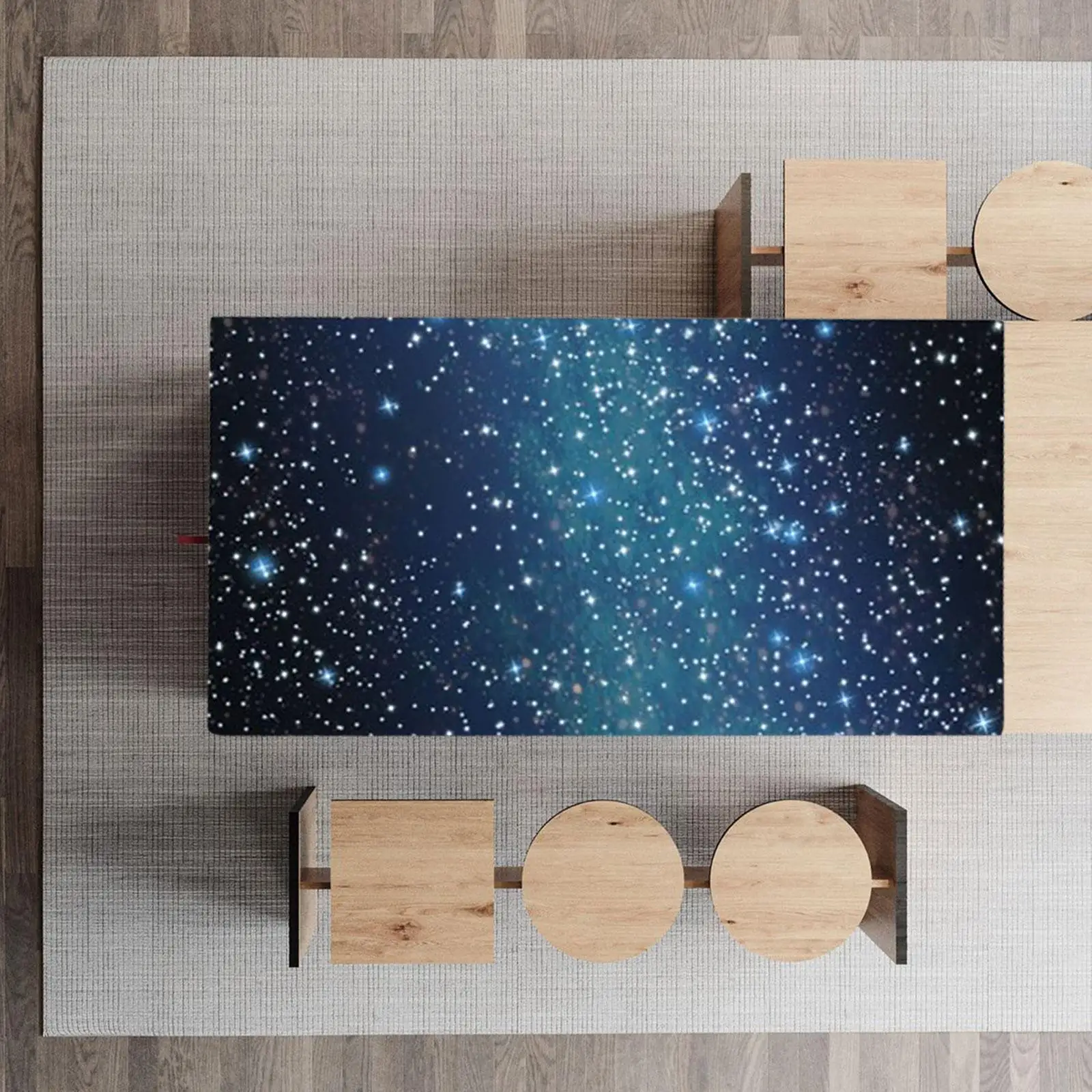 

Космическая скатерть Современная туманность Галактика Покрытие стола Украшения для дня рождения