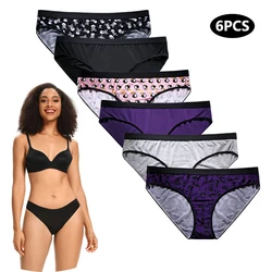 6pcs Women's Panties Sexy Underwear Women Briefs Brazilian Lingerie High Waist Female Underpants Plus Size