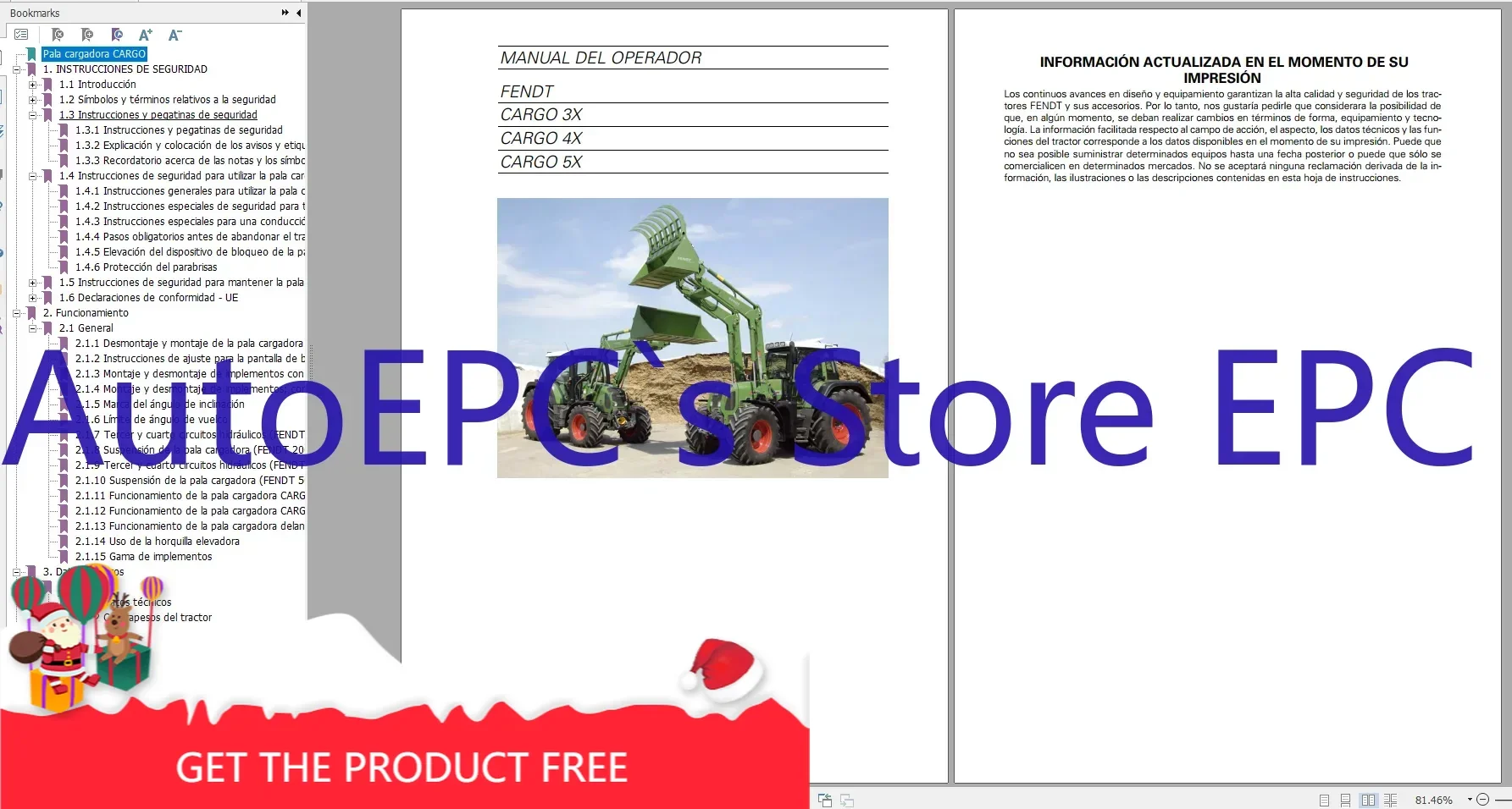 AutoEPC FENDT TRACTOR 17GB PDF تحديث 2022 مخططات، ودليل المشغل وأدلة ورشة عمل إسبانية_ES DVD #1