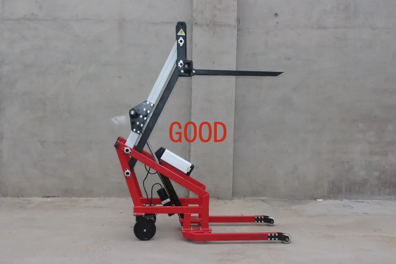 Mini Portable Electric Folk Lift with Battery Loading Truck Folk Lift Electric Small Telescopic Fork Lift DDP Price